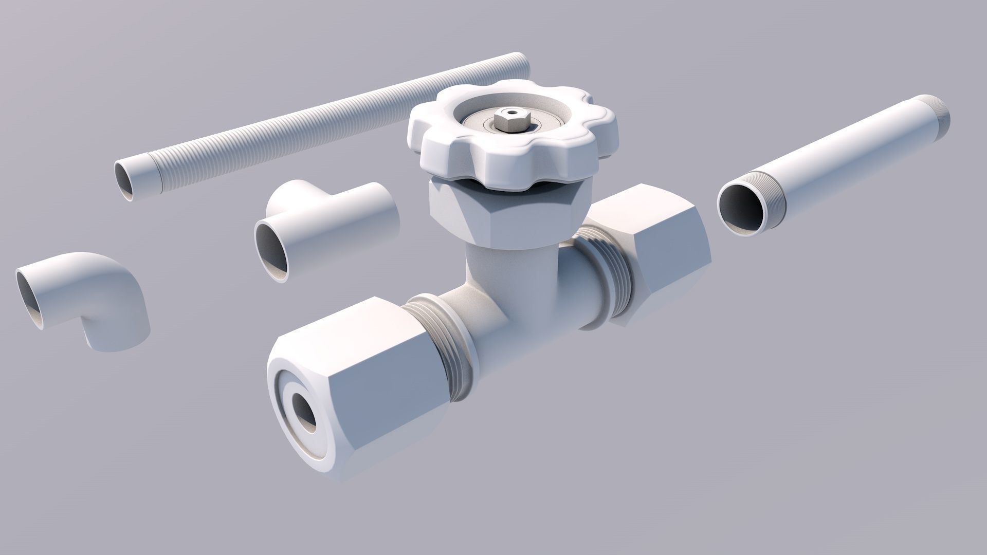 Needle valve 3D model_11