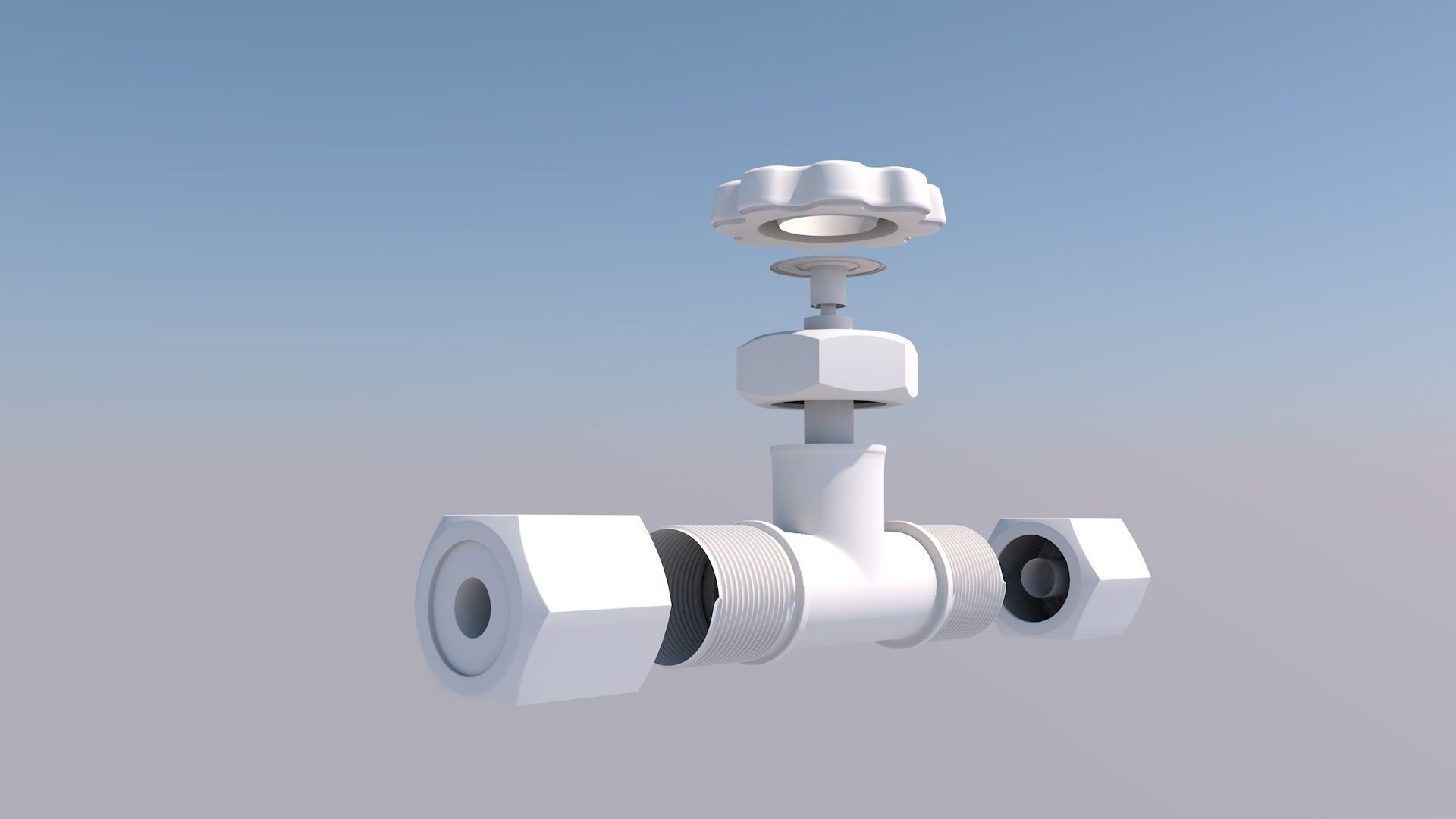 Needle valve 3D model_5