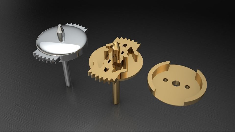 Earring Lock 3D print model 3D print model_4