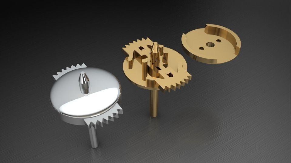 Earring Lock 3D print model 3D print model_3