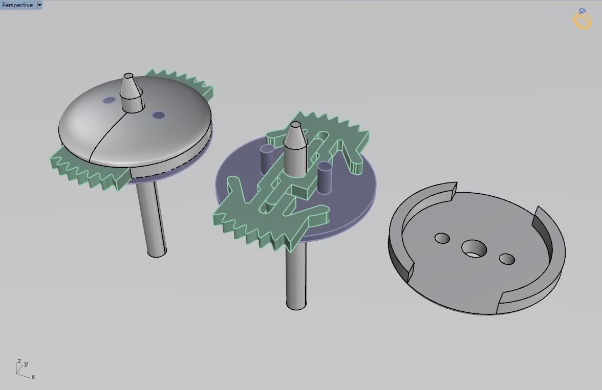 Earring Lock 3D print model 3D print model_6