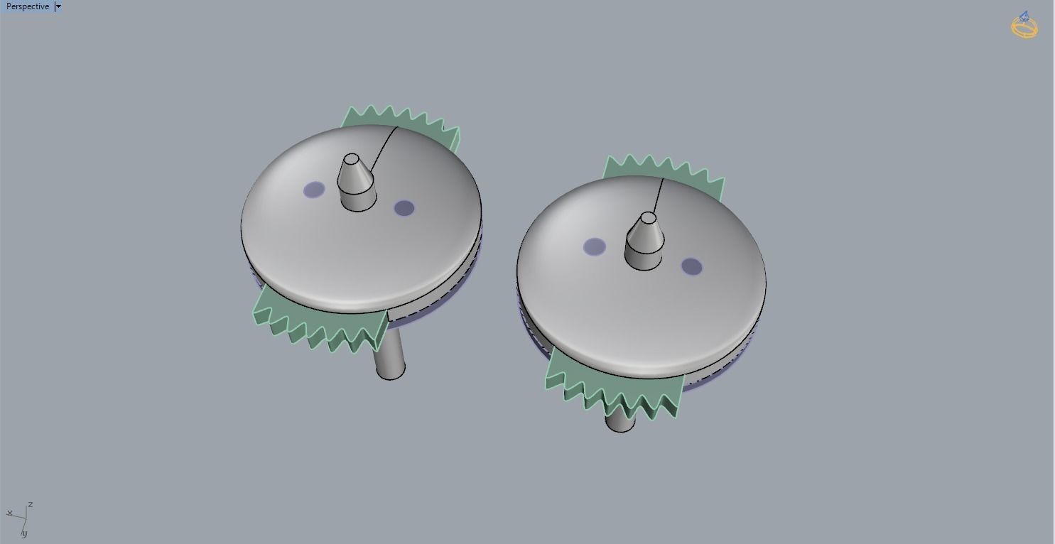 Earring Lock 3D print model 3D print model_5