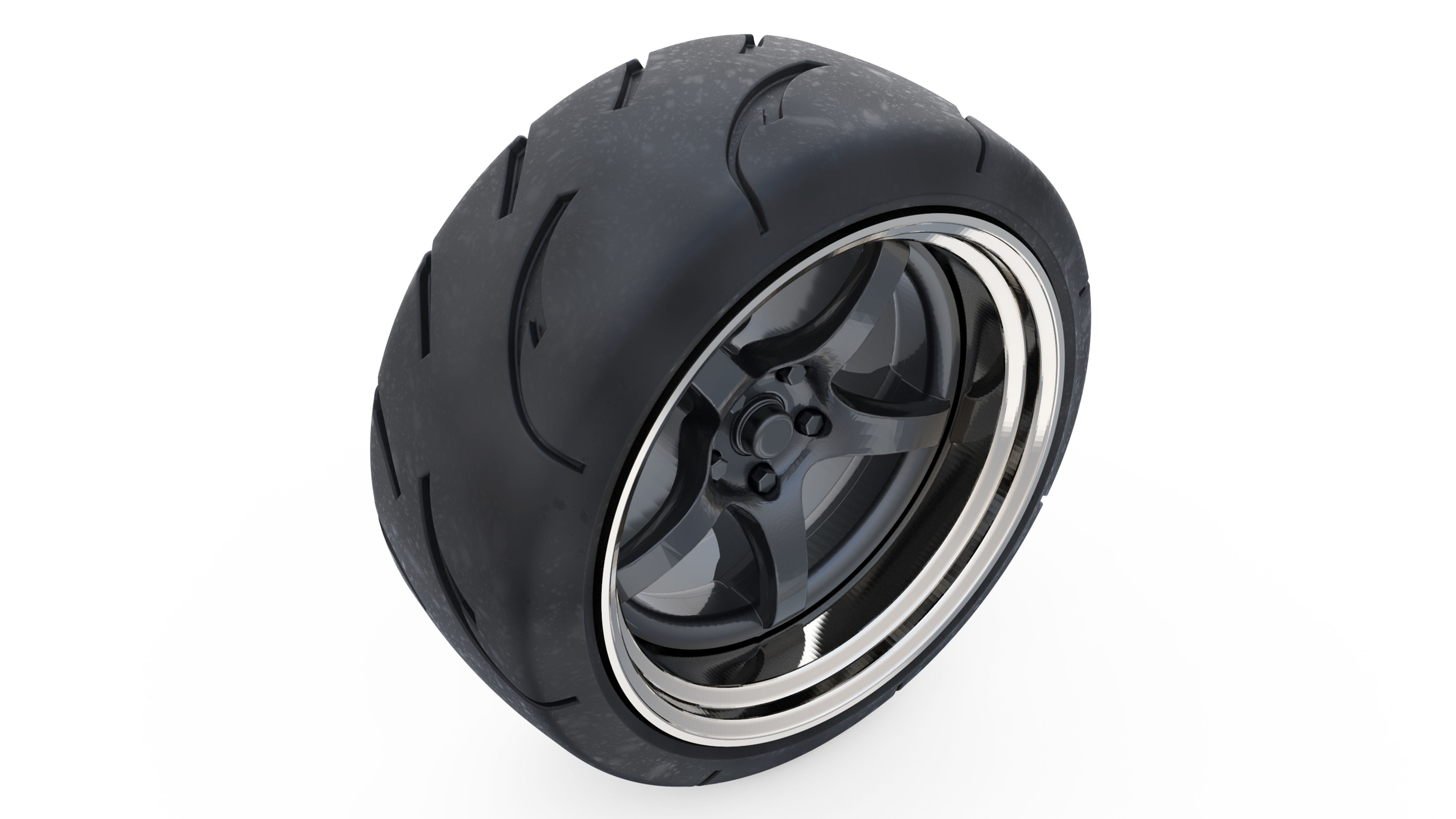 3d printing Tire Rims Wheel set for miniatures cars 3D model 3D ...