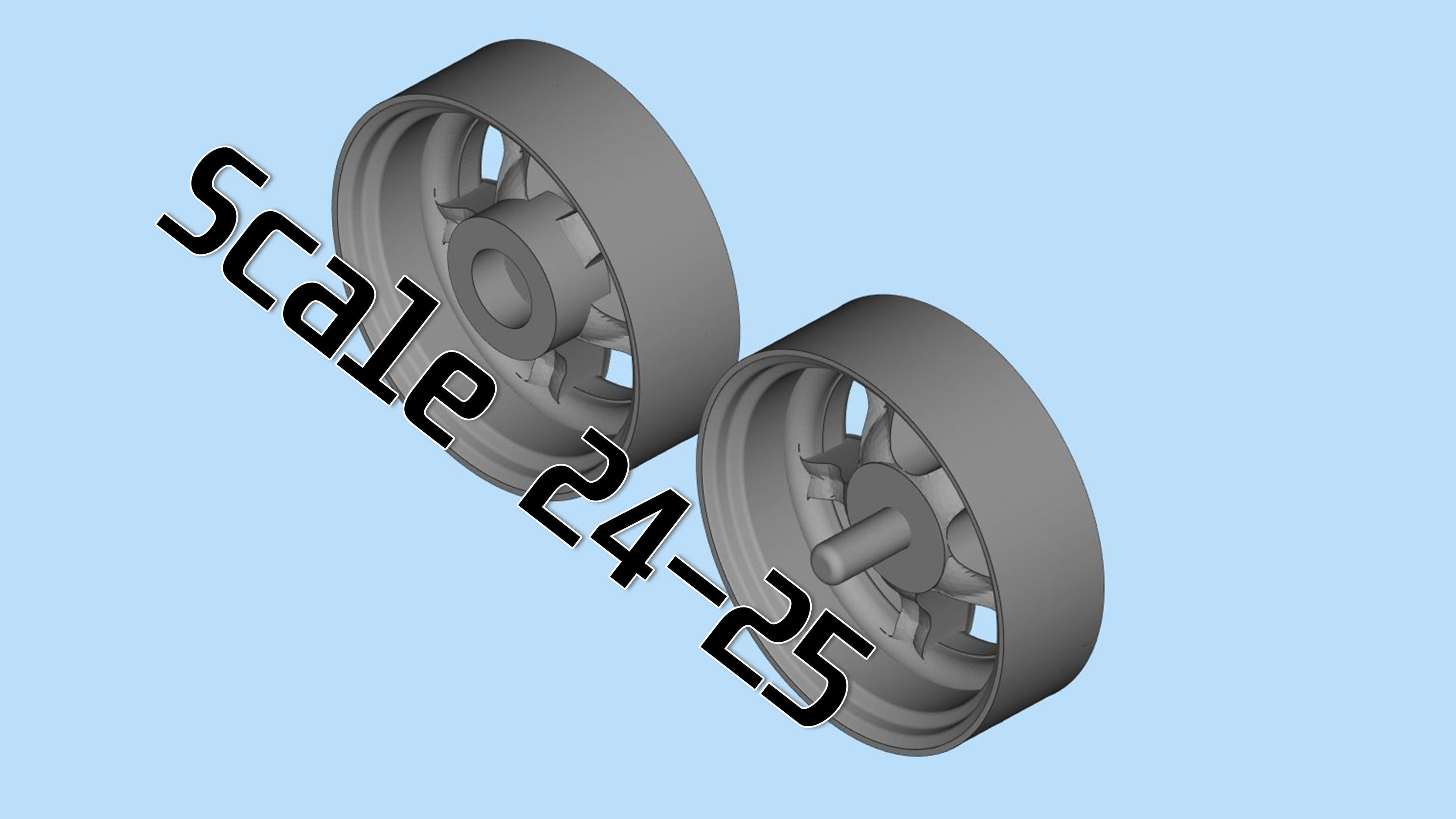 3d printing Tire Rims Wheel set for miniatures cars 3D model 3D ...