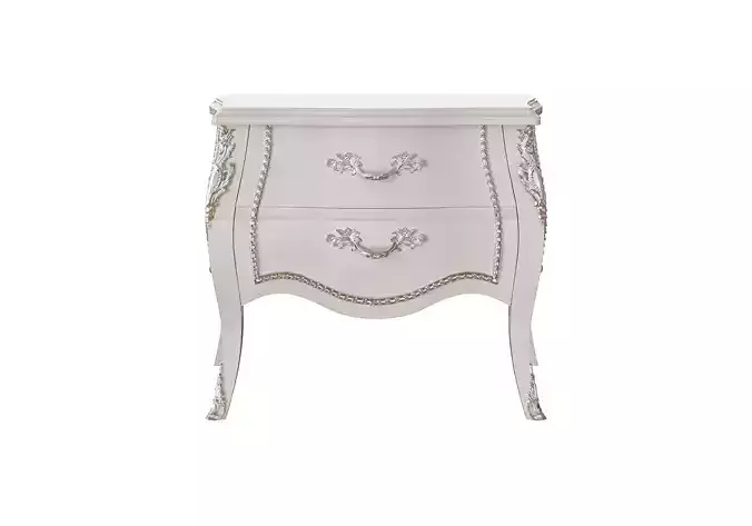 Silver grace night table by MODENESE