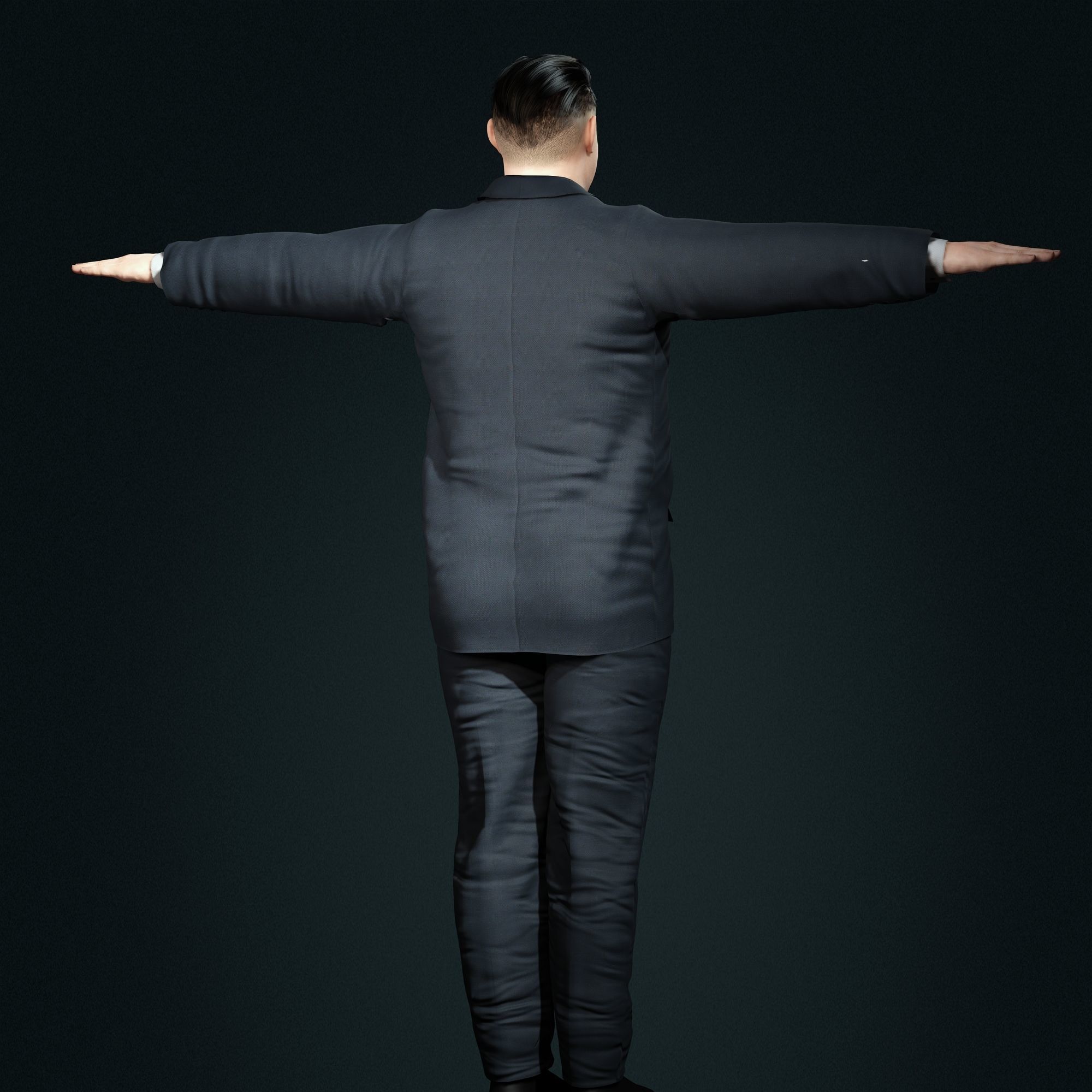 Kim Jong Un 3D Model - Hyper Realistic Low-poly 3D model_12