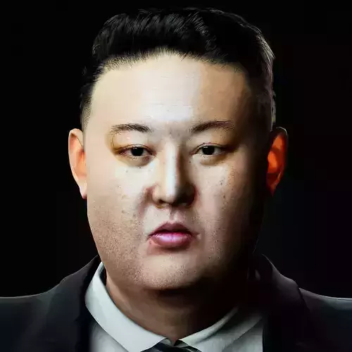 Kim Jong Un 3D Model - Hyper Realistic Low-poly 3D model