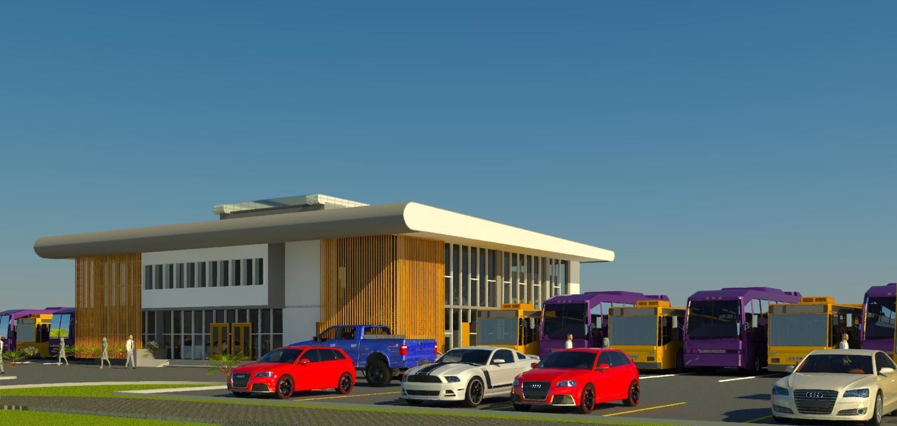 Bus Transportation Hub 3D print model_1