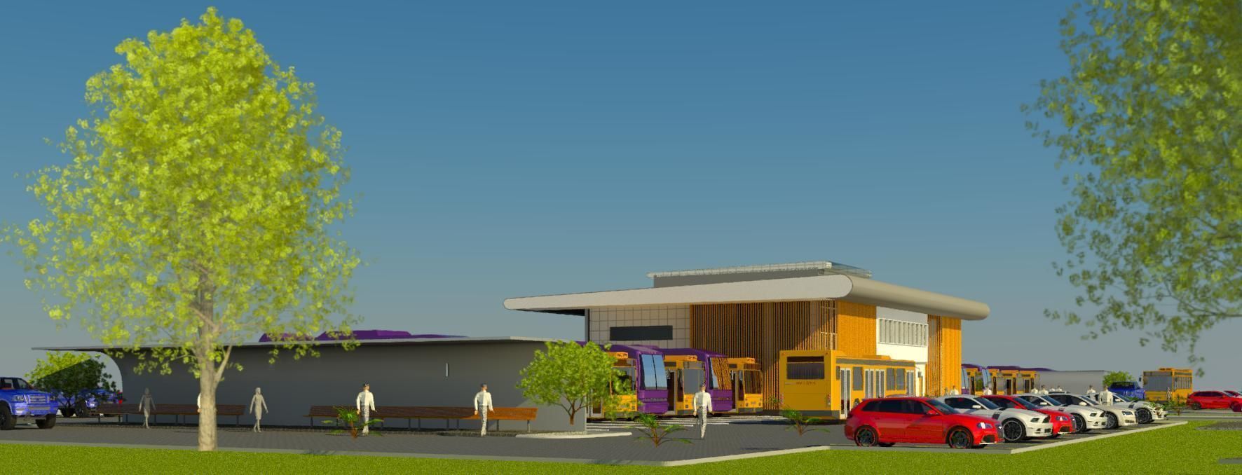 Bus Transportation Hub 3D print model_6