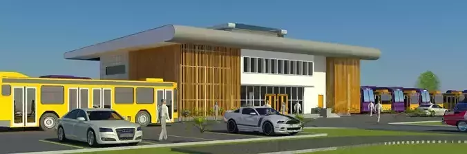 Bus Transportation Hub 3D print model