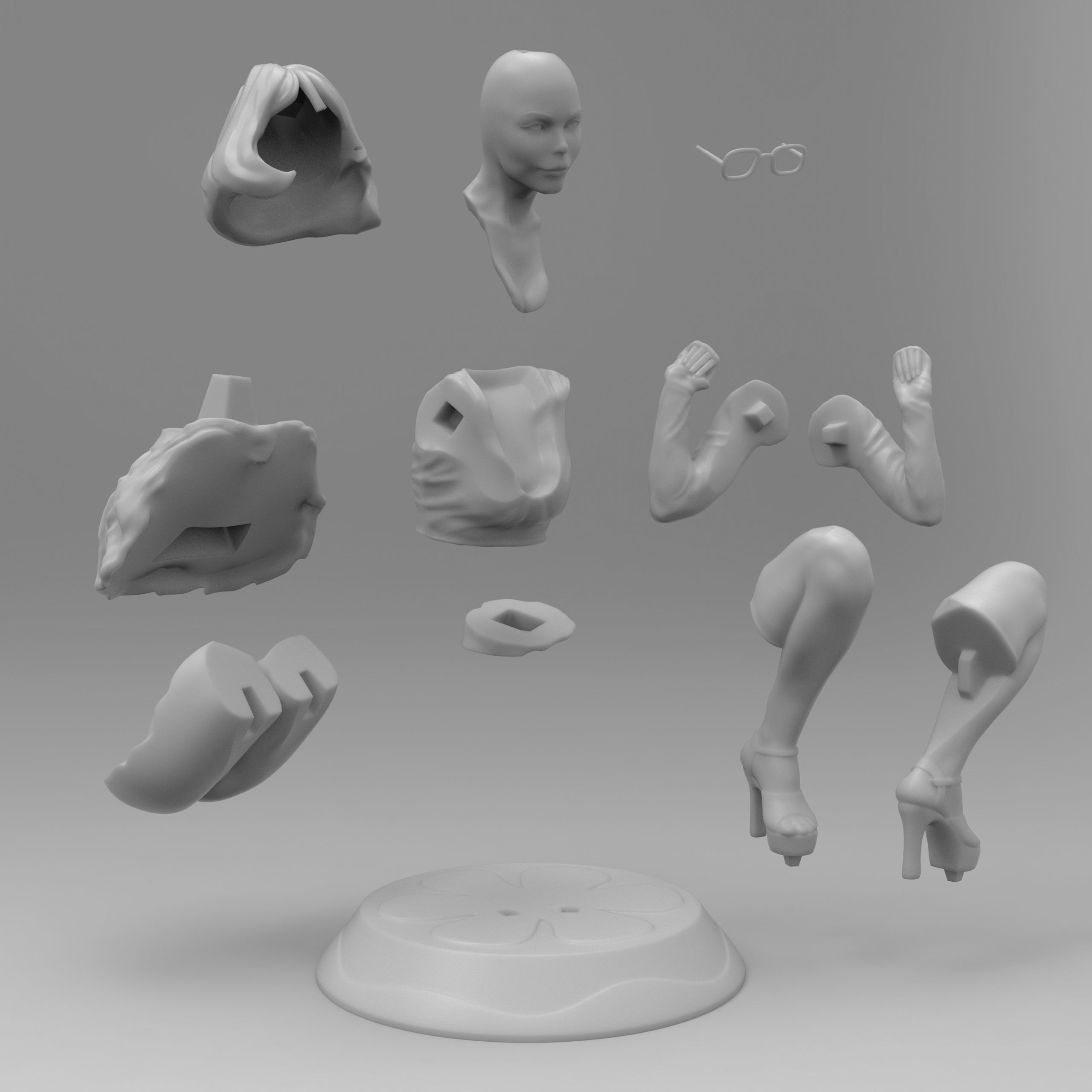 Velma pintable model 3D print model_26