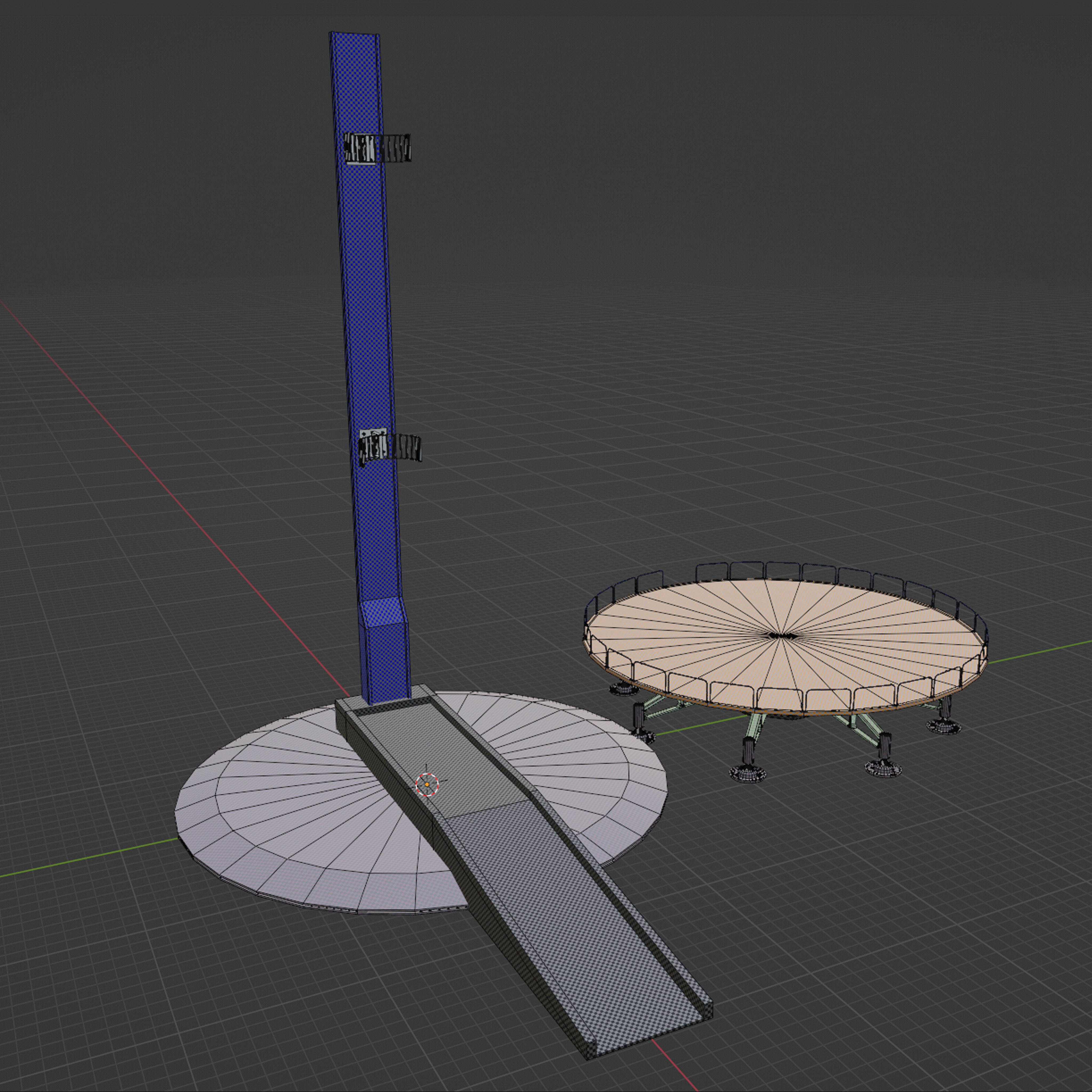 Low Poly Modular Space Station 02 Low-poly 3D model_9