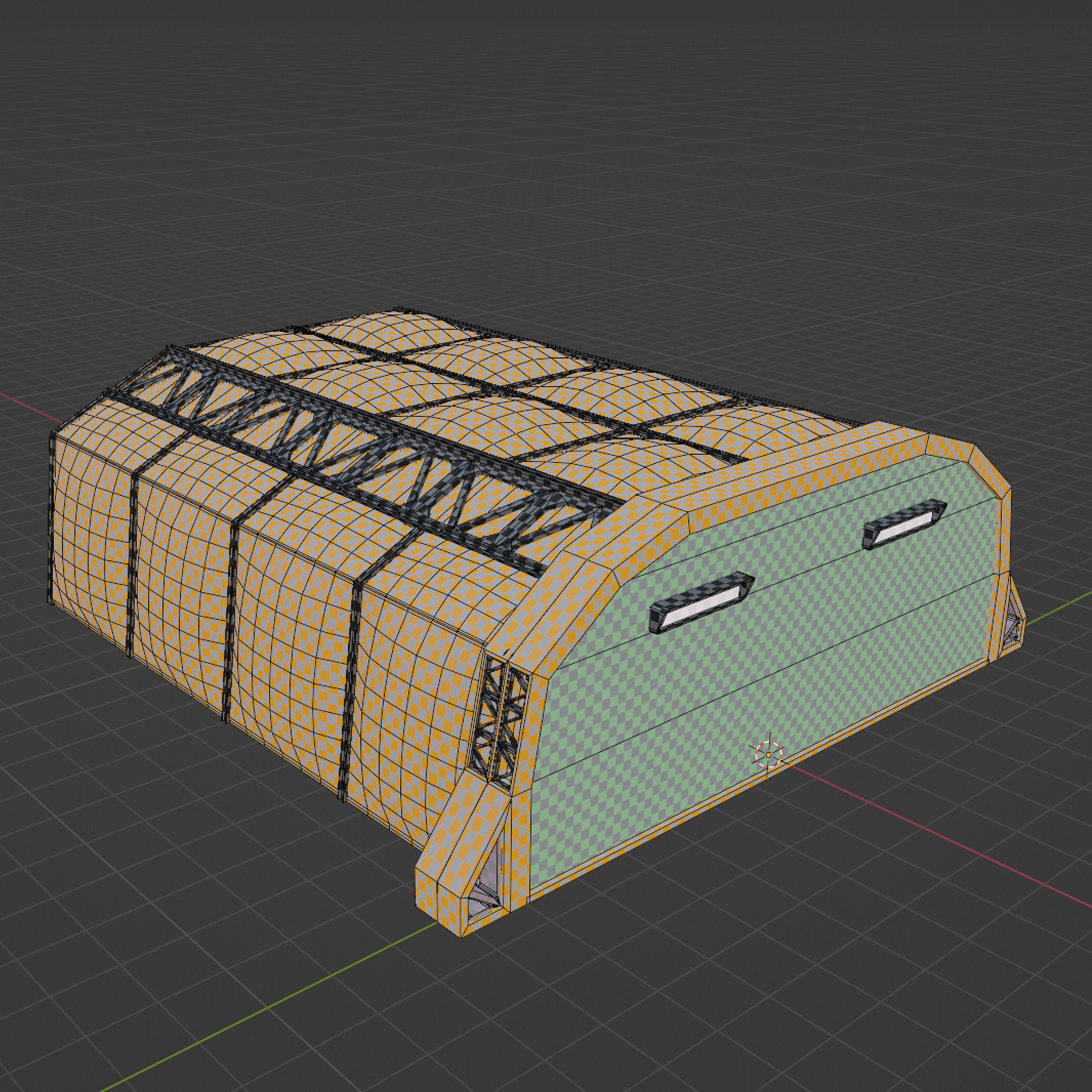 Low Poly Modular Space Station 02 Low-poly 3D model_6