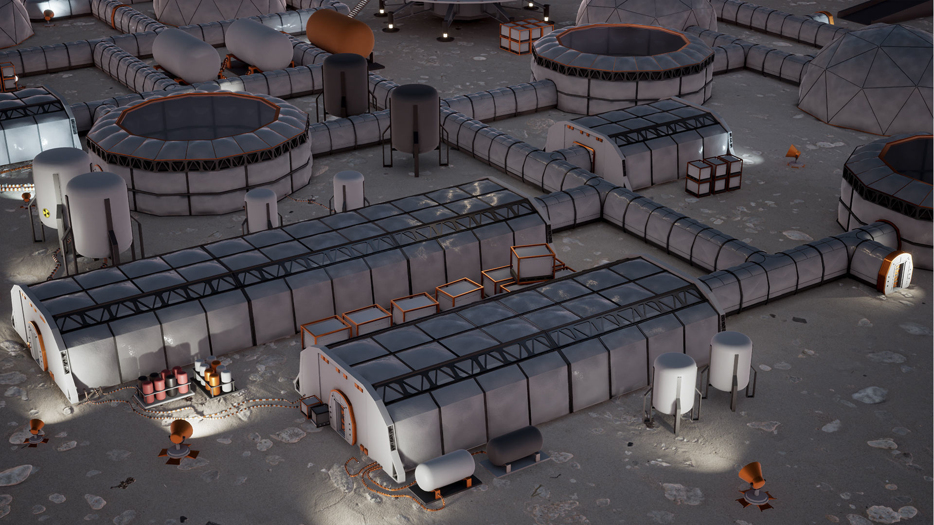 Low Poly Modular Space Station 02 Low-poly 3D model_3