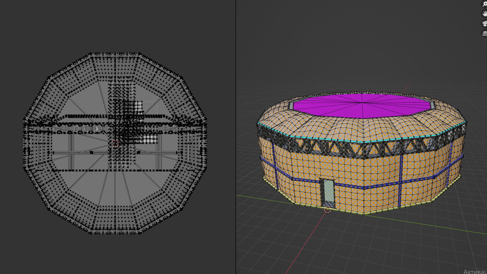 Low Poly Modular Space Station 02 Low-poly 3D model_8