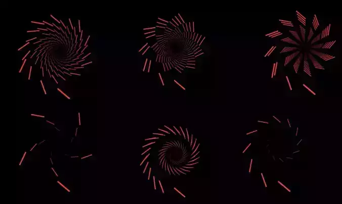 MG dynamic graphics abstract line element animation