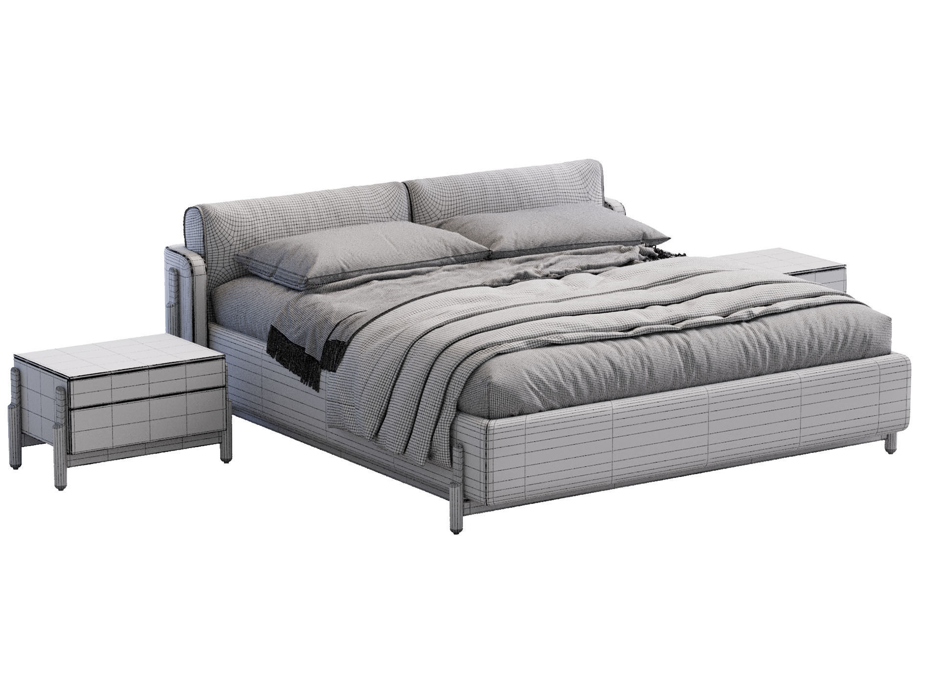  Ash  Bed By Zegen  3D model_5