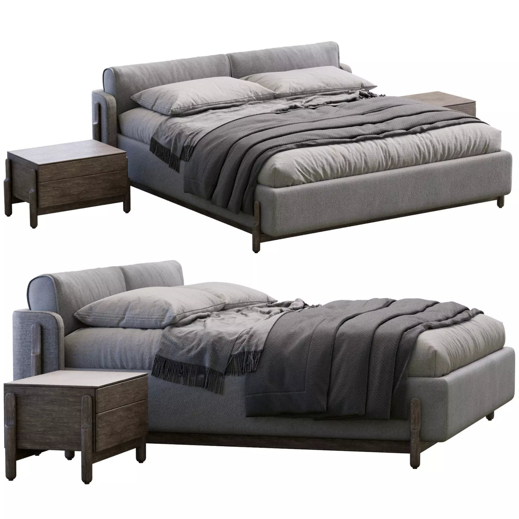  Ash  Bed By Zegen  3D model_0