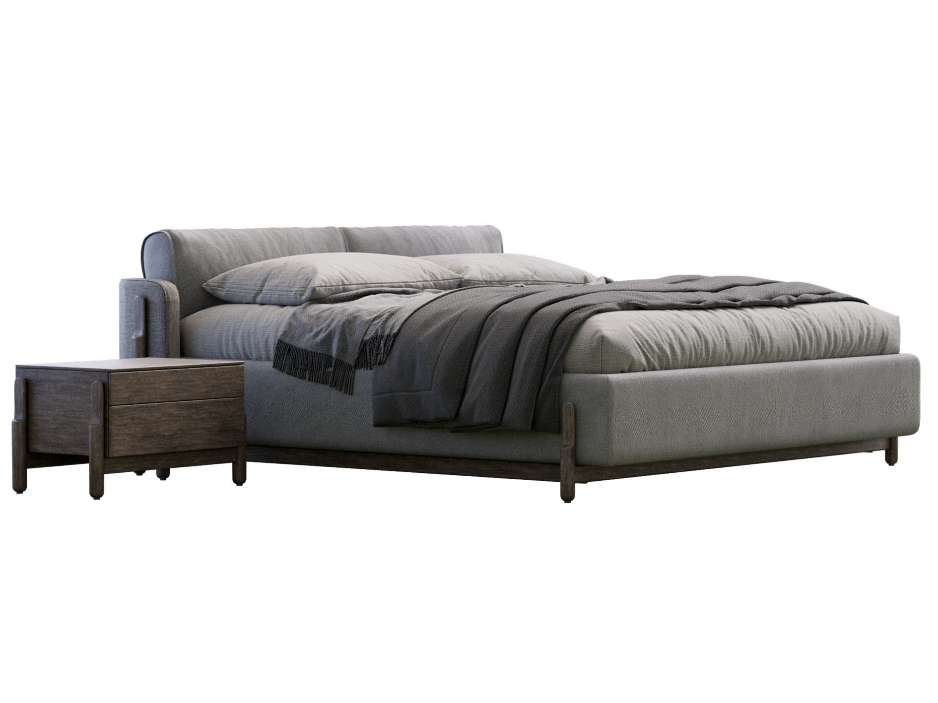  Ash  Bed By Zegen  3D model_3