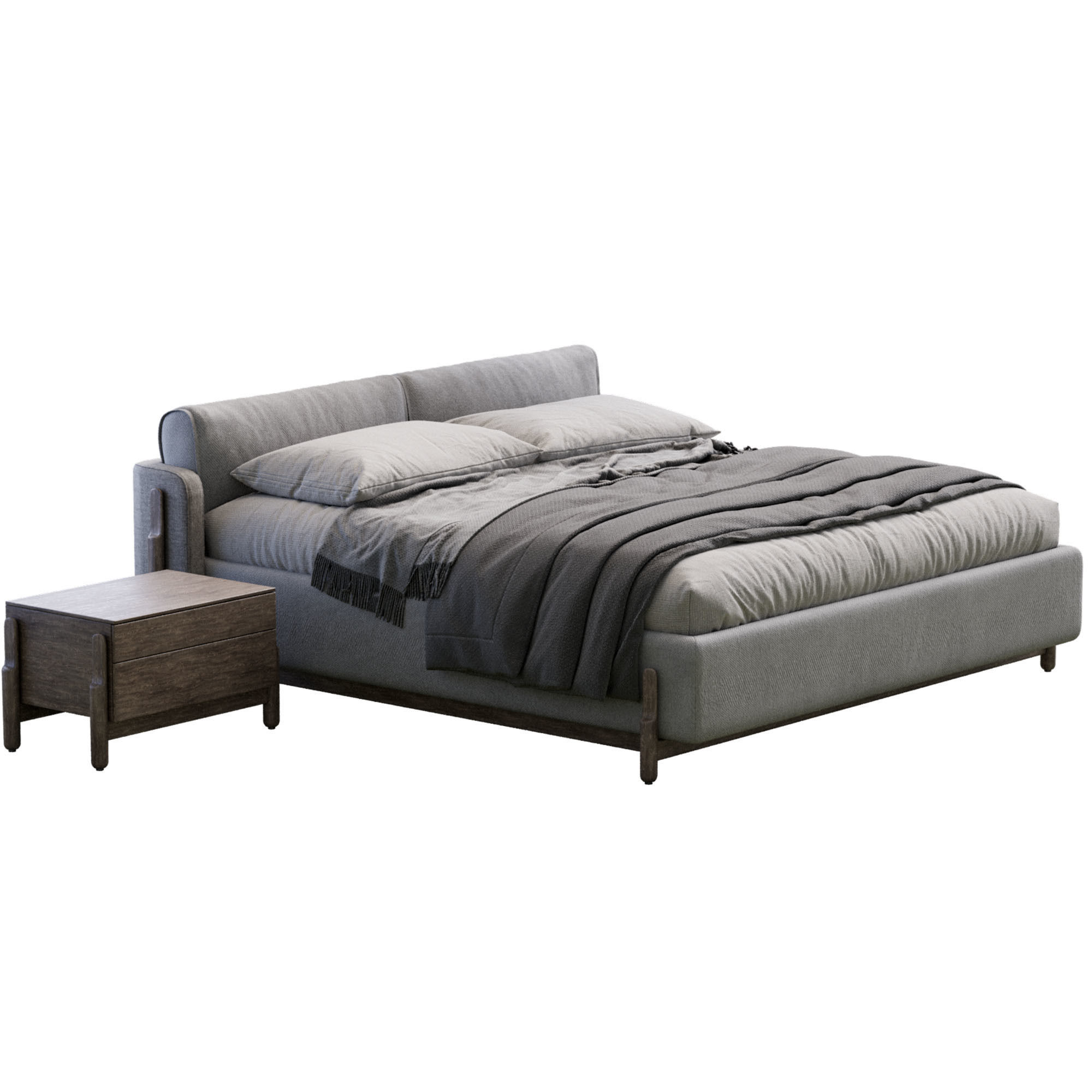  Ash  Bed By Zegen  3D model_1