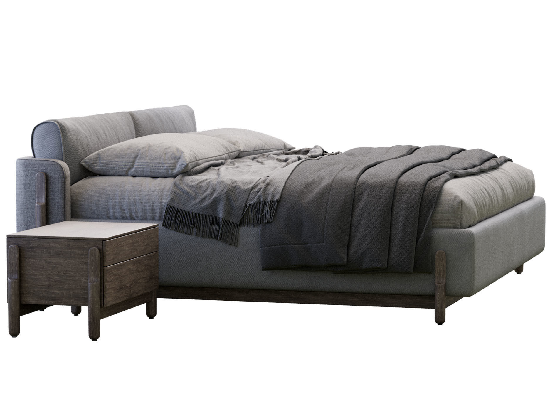  Ash  Bed By Zegen  3D model_6