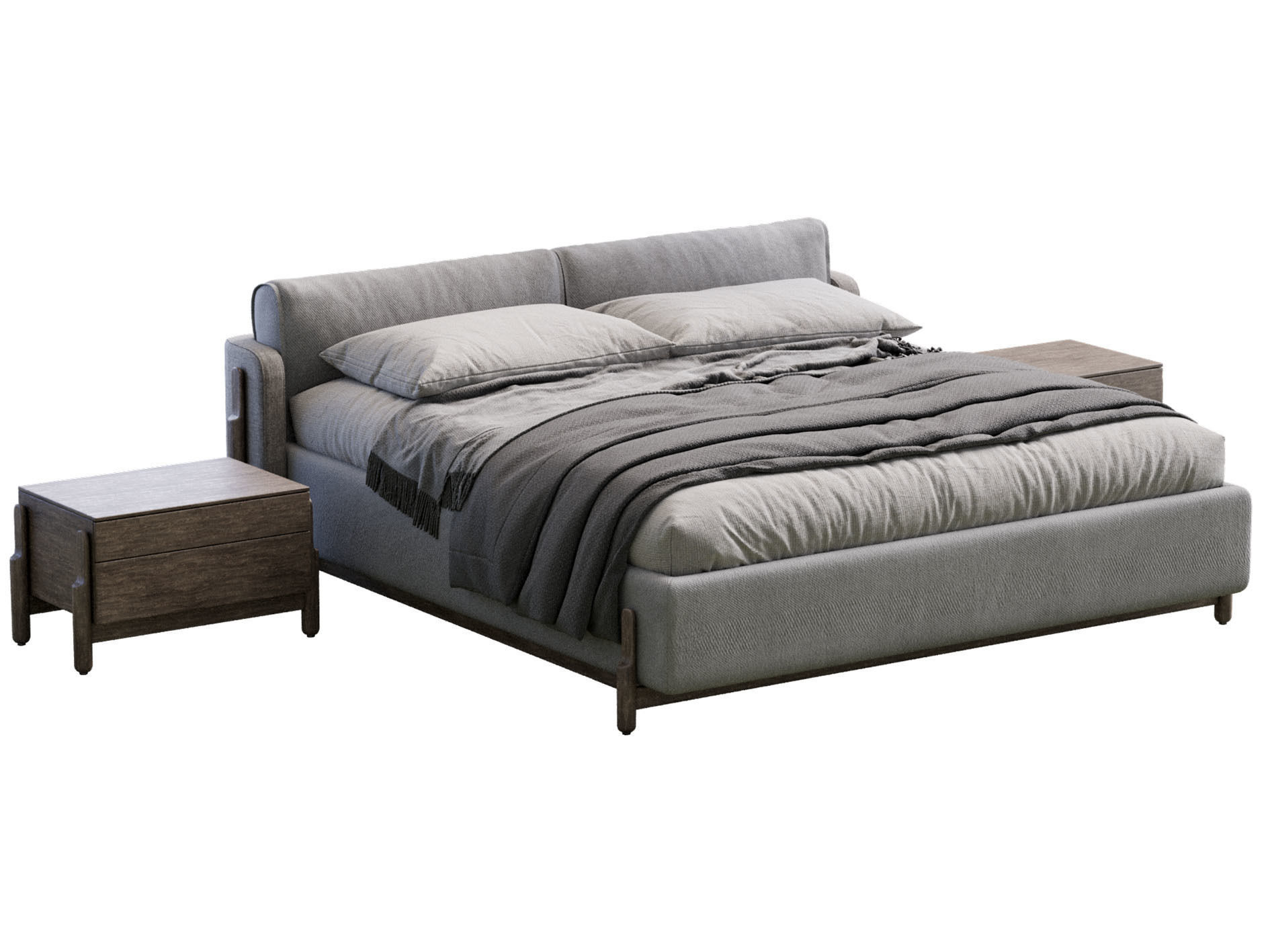  Ash  Bed By Zegen  3D model_4