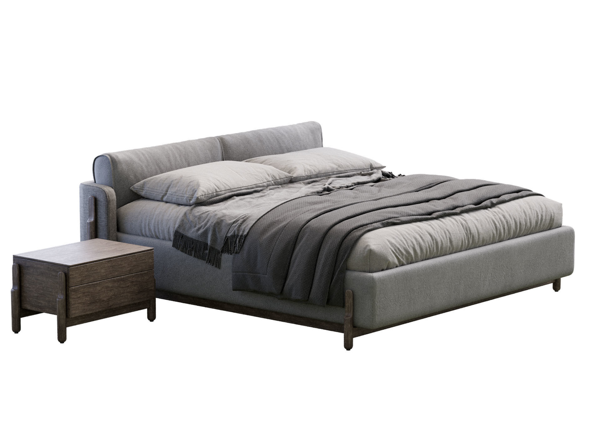  Ash  Bed By Zegen  3D model_7