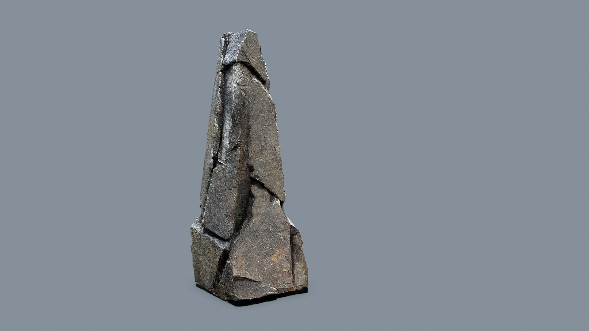 Cliff Rock Low-poly 3D model_8