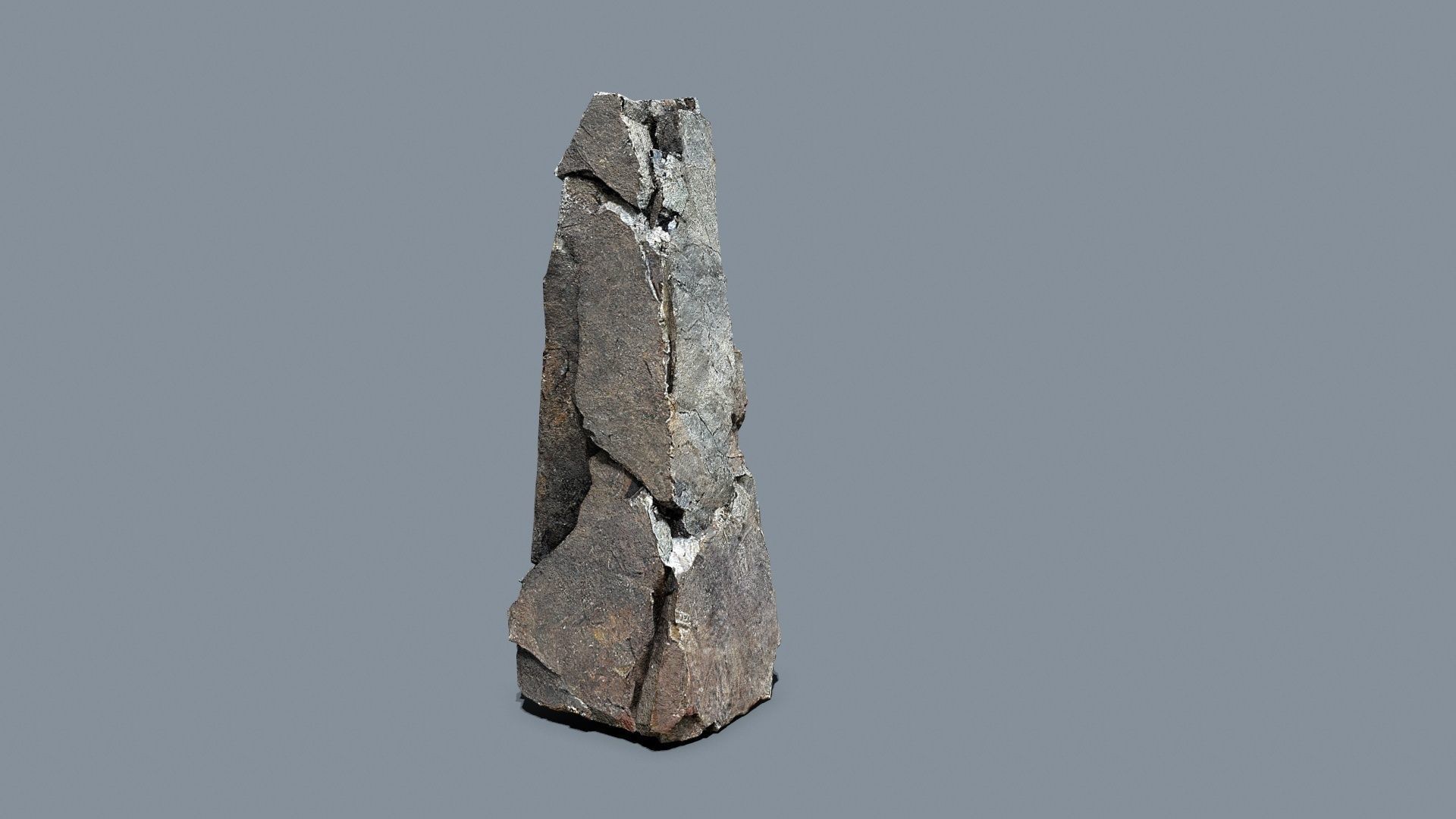Cliff Rock Low-poly 3D model_9