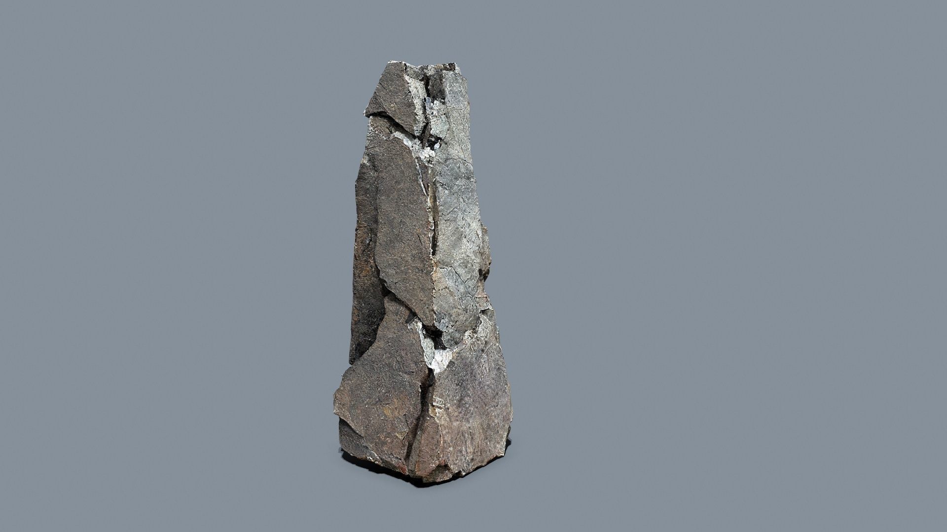 Cliff Rock Low-poly 3D model_3