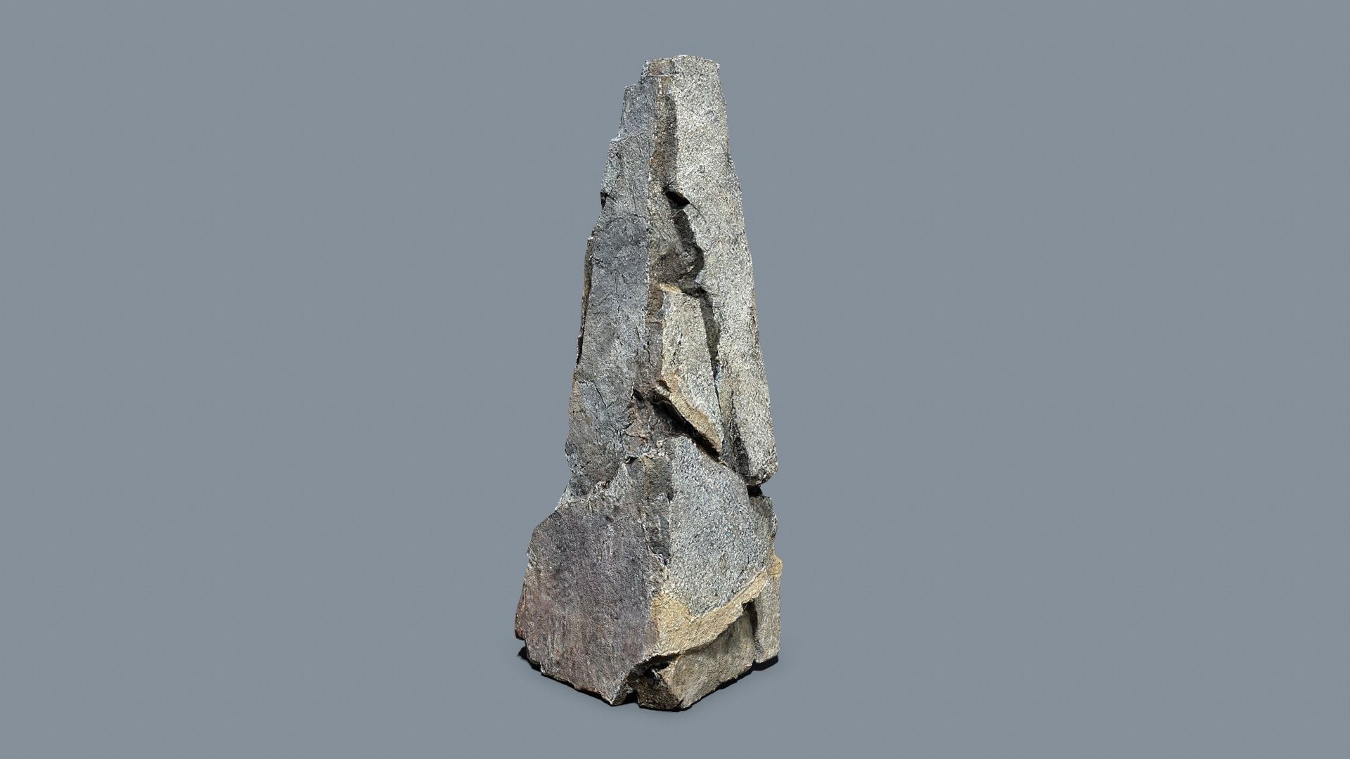 Cliff Rock Low-poly 3D model_5