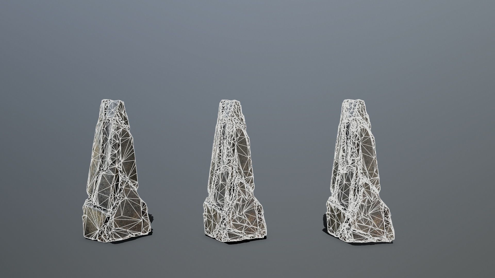 Cliff Rock Low-poly 3D model_11