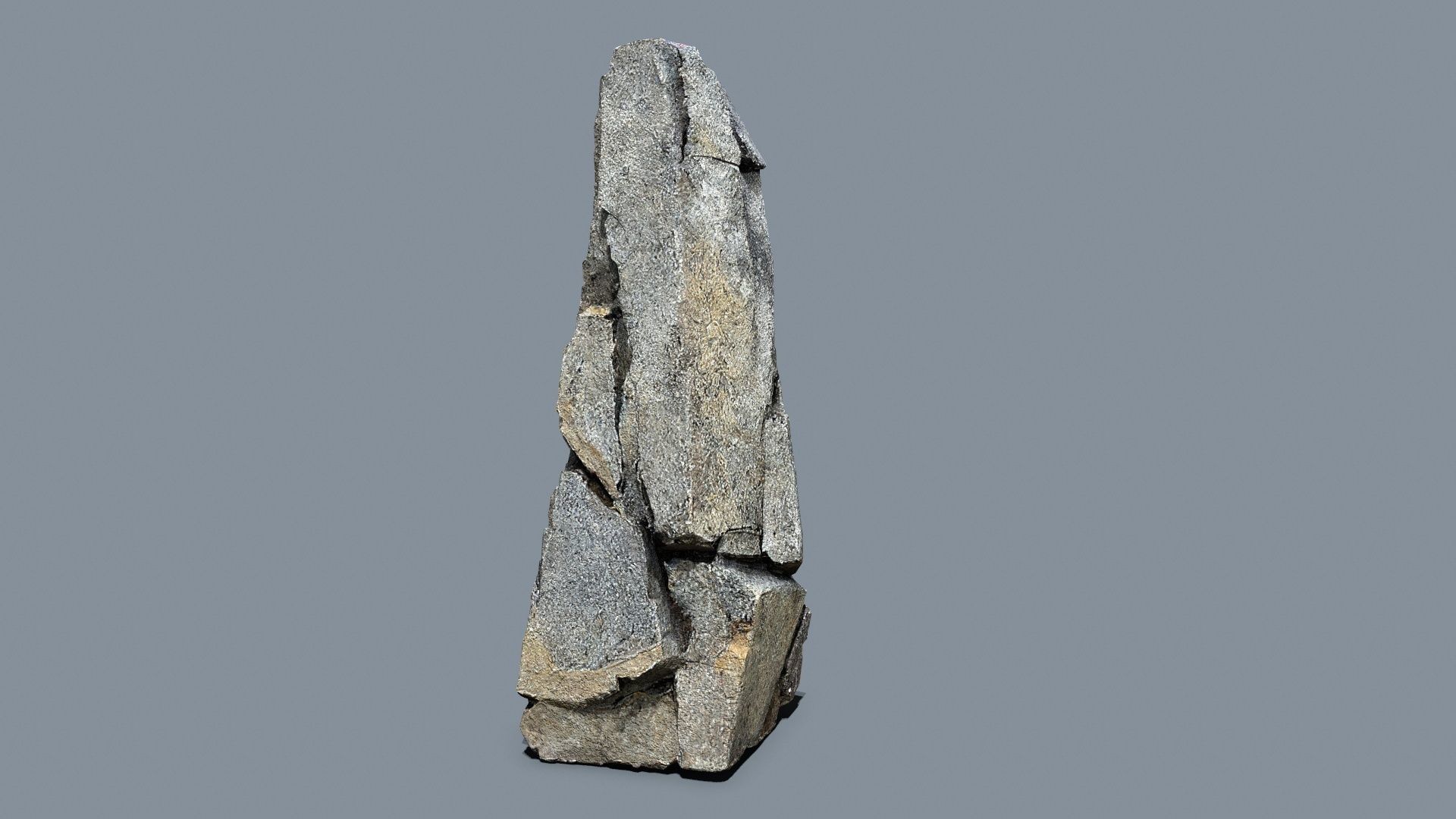 Cliff Rock Low-poly 3D model_6