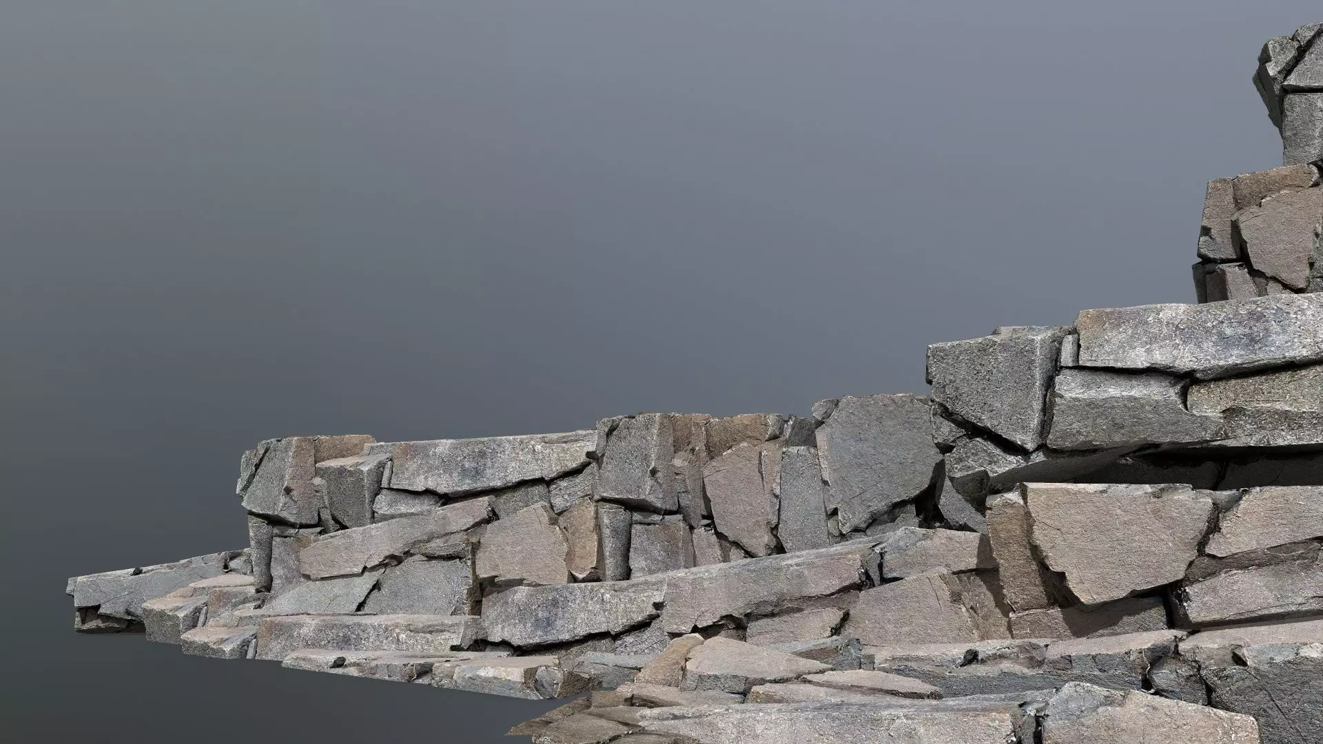 River Stones Low-poly 3D model