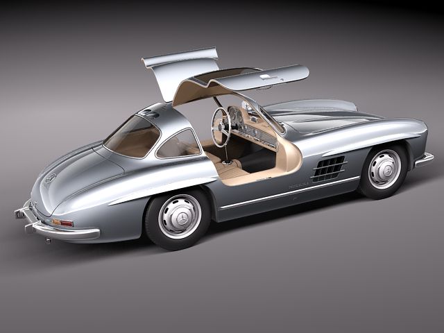 Mercedes Benz 300 SL Gullwing 3D model_9