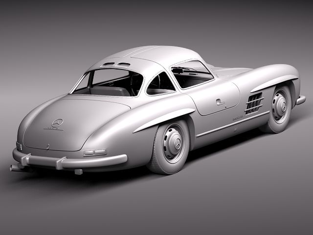 Mercedes Benz 300 SL Gullwing 3D model_14