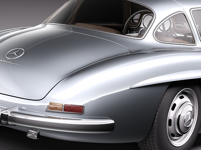 Mercedes Benz 300 SL Gullwing 3D model_3