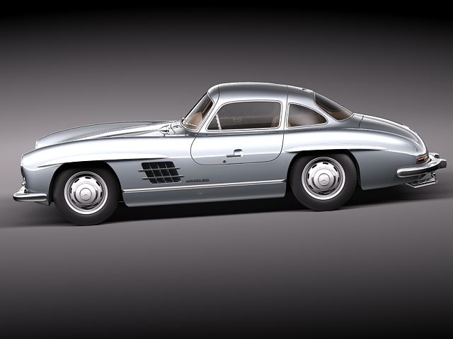 Mercedes Benz 300 SL Gullwing 3D model_10