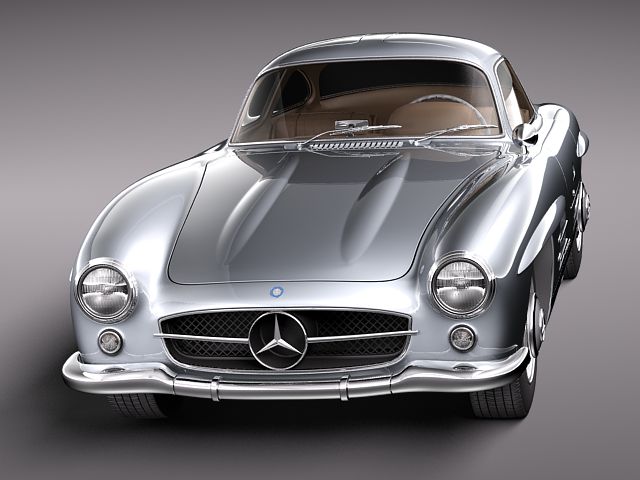 Mercedes Benz 300 SL Gullwing 3D model_1