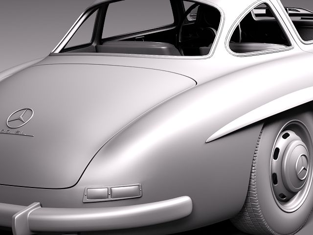 Mercedes Benz 300 SL Gullwing 3D model_13