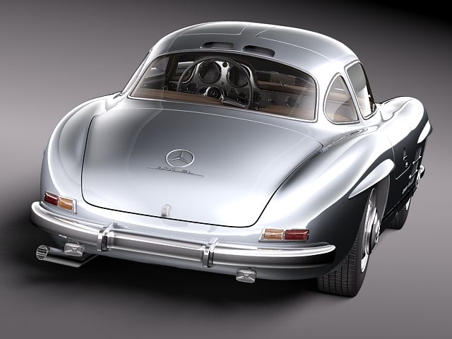 Mercedes Benz 300 SL Gullwing 3D model_5