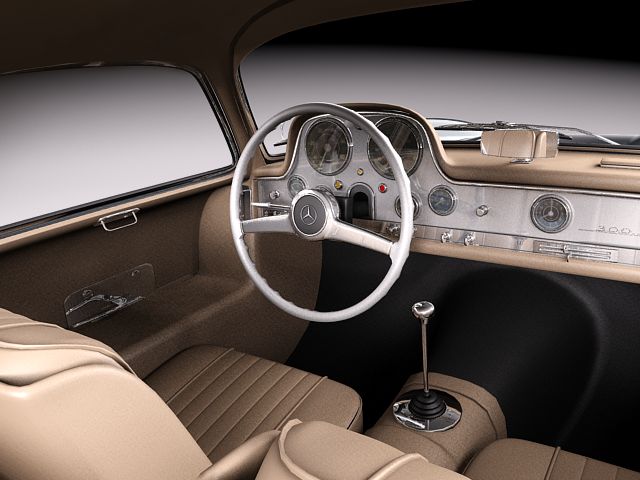 Mercedes Benz 300 SL Gullwing 3D model_6