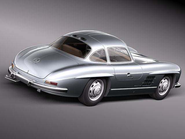 Mercedes Benz 300 SL Gullwing 3D model_4