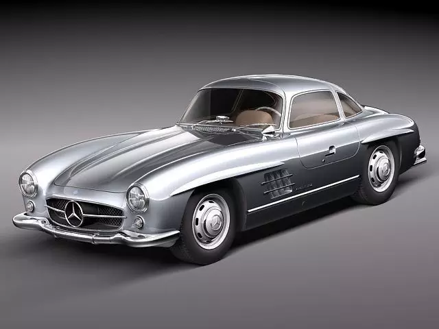 Mercedes Benz 300 SL Gullwing 3D model_0