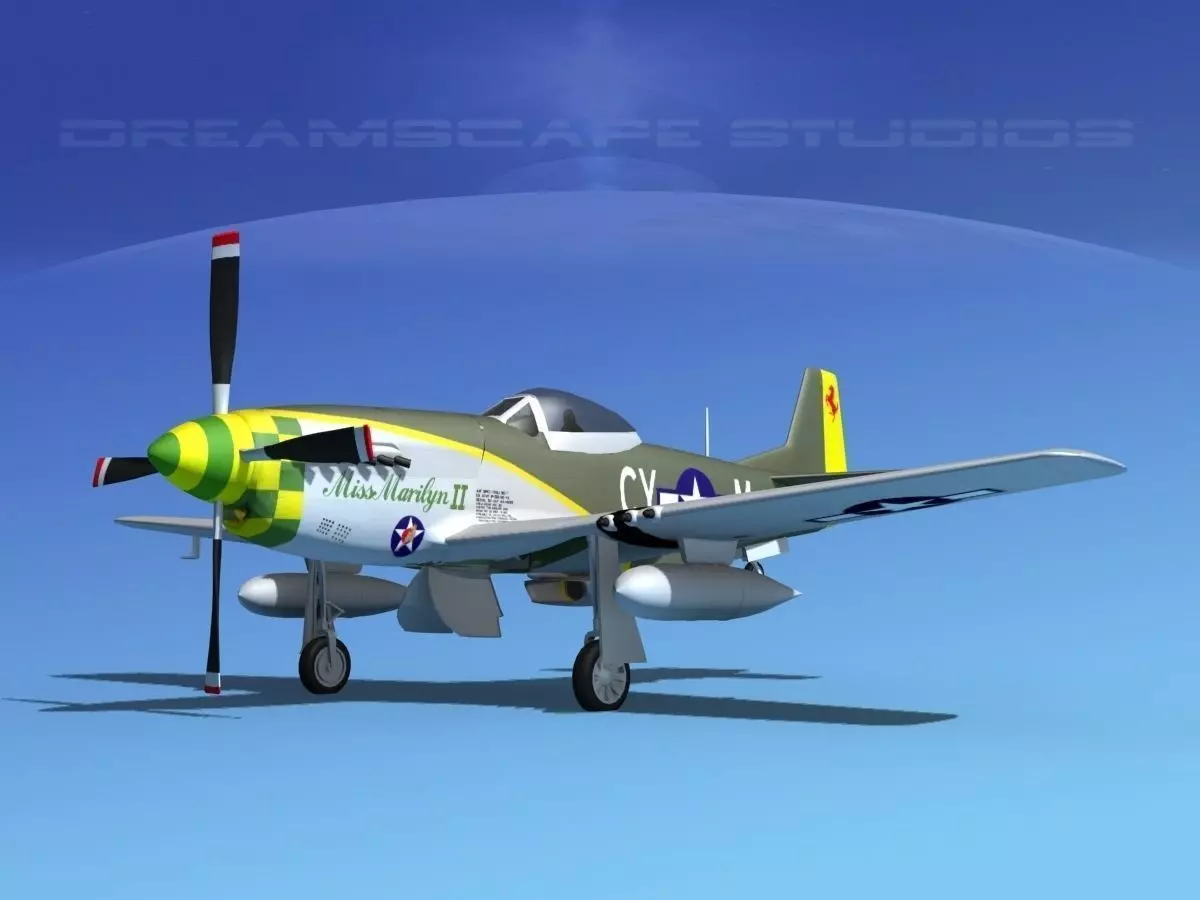 P-51D Mustang Miss Marylin 3D model