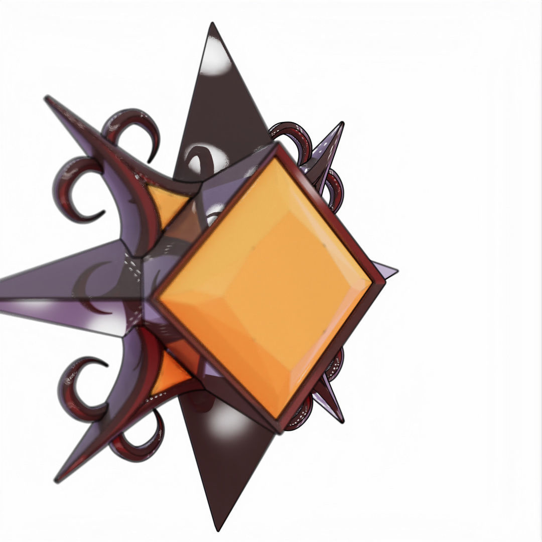 V Rising 3D Pendant Jewelry 3D model_32