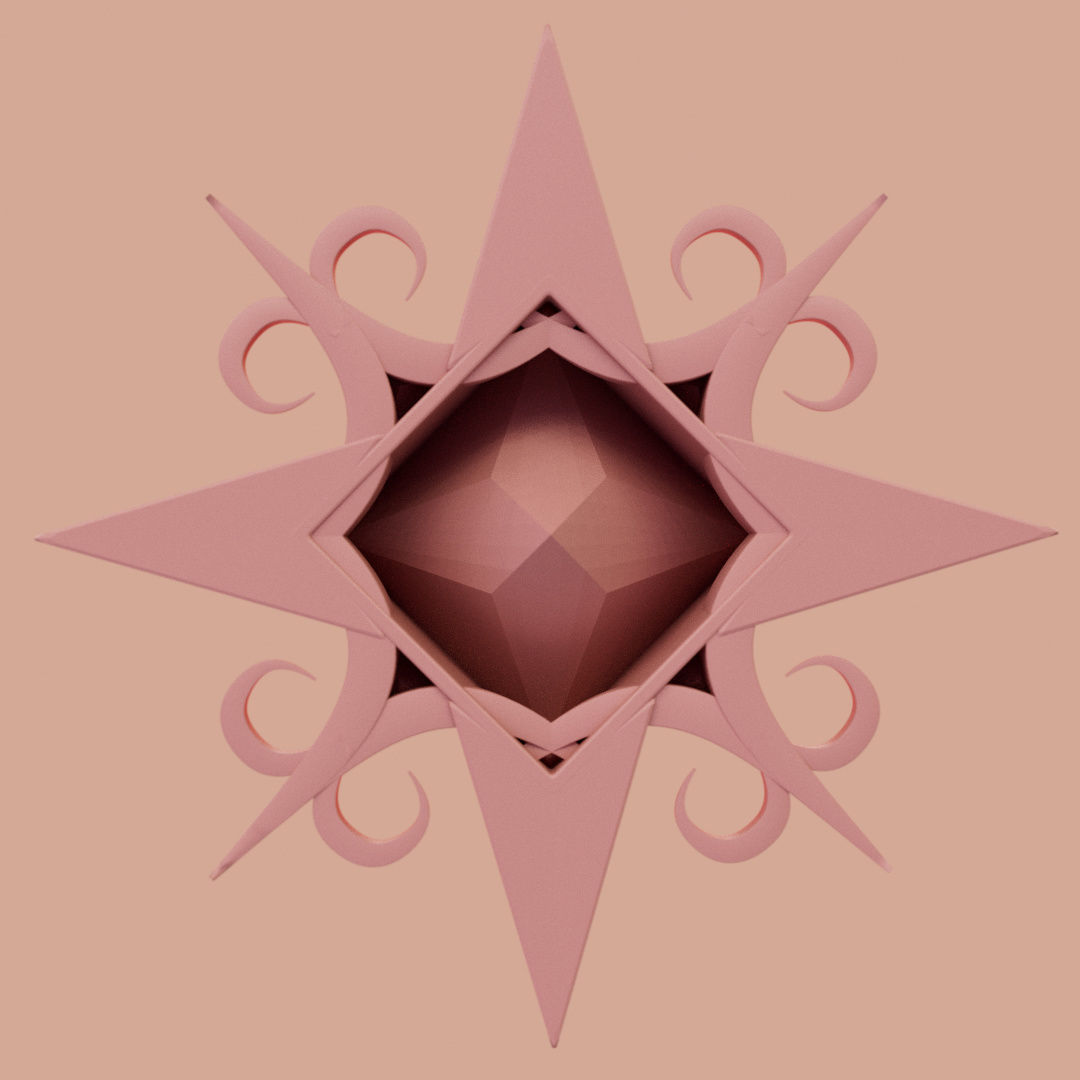 V Rising 3D Pendant Jewelry 3D model_19