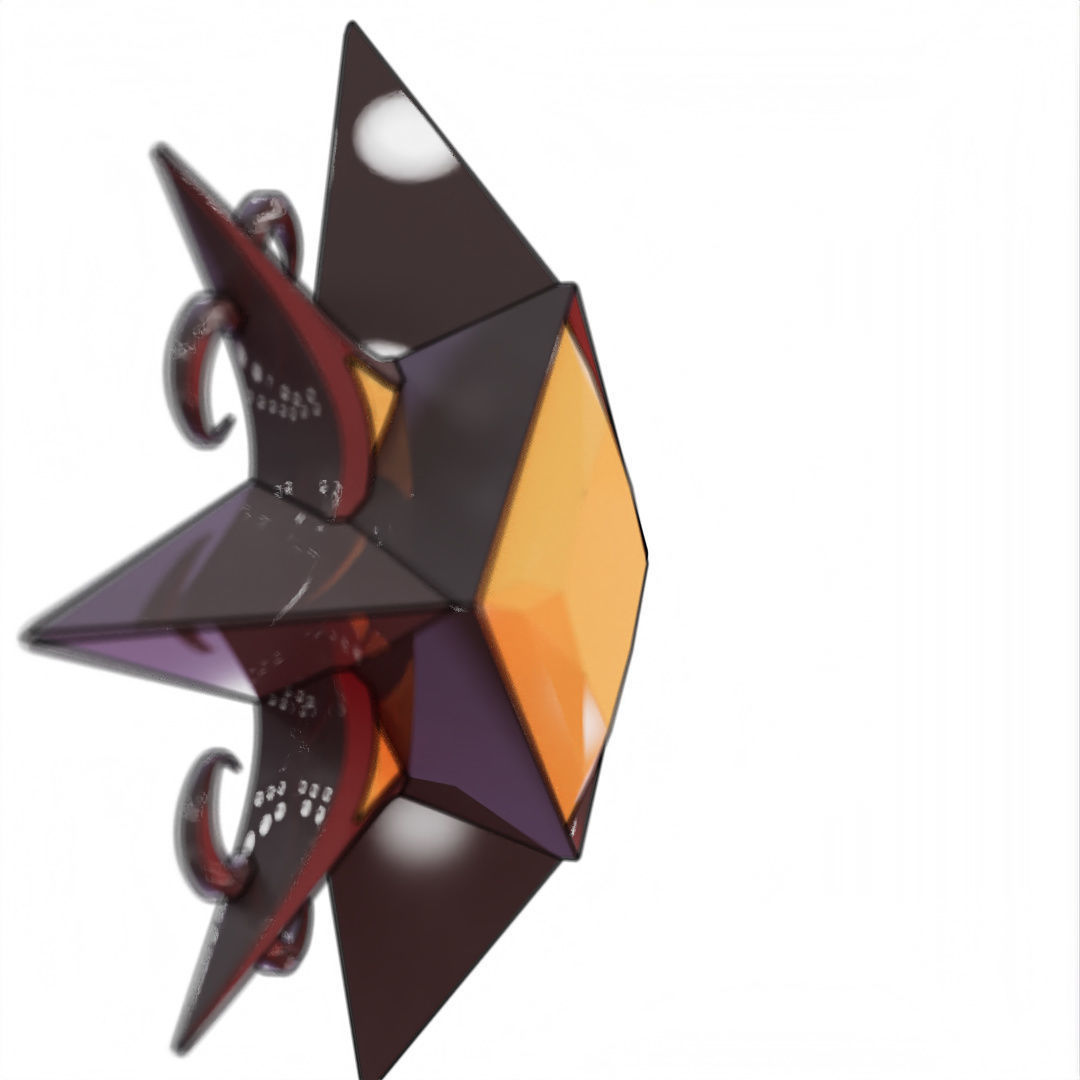 V Rising 3D Pendant Jewelry 3D model_31