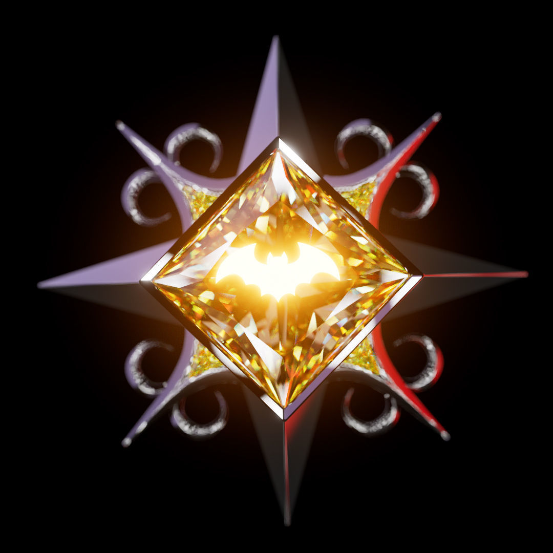 V Rising 3D Pendant Jewelry 3D model_3