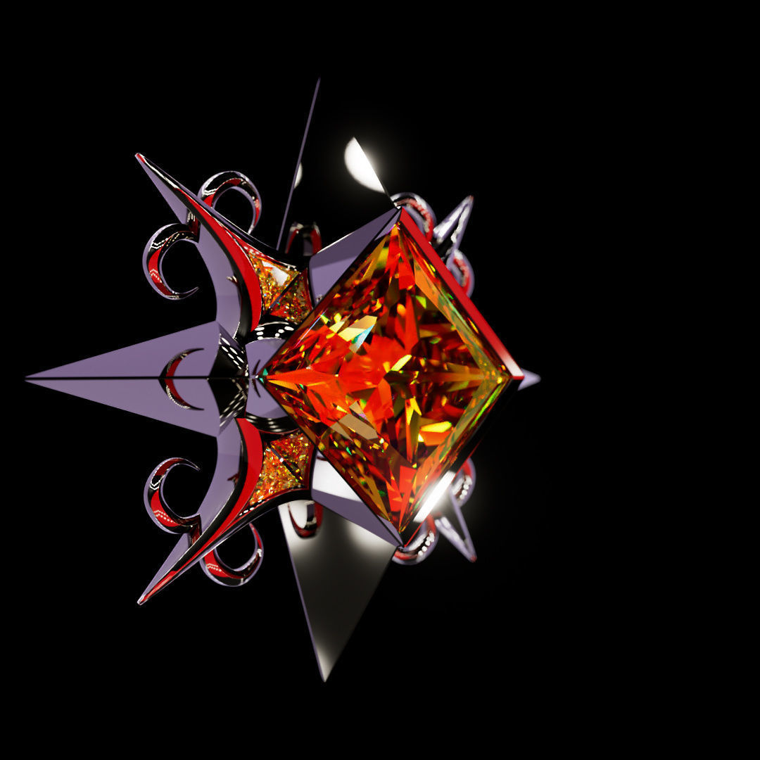 V Rising 3D Pendant Jewelry 3D model_13